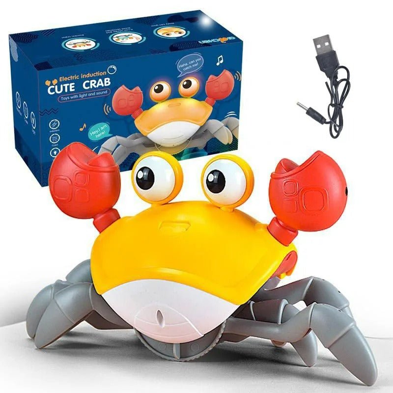 Kids Crawling Crab & Octopus Toy - Sensor Escape Chase Toy with Lights and Music