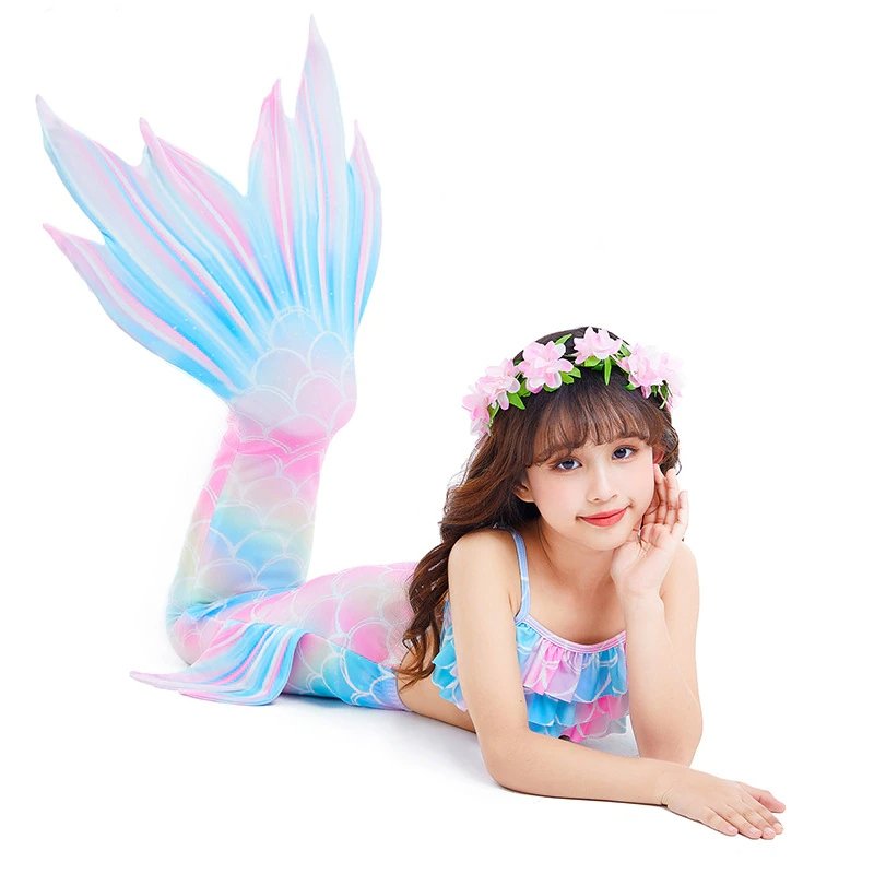 Kids Mermaid Costume Set - Fantasy Mermaid Tails Kids Swimming Dress
