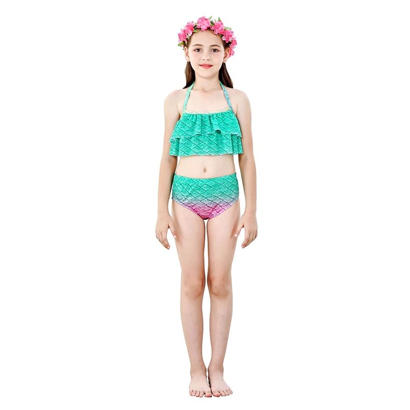 Kids Mermaid Costume Set - Fantasy Mermaid Tails Kids Swimming Dress