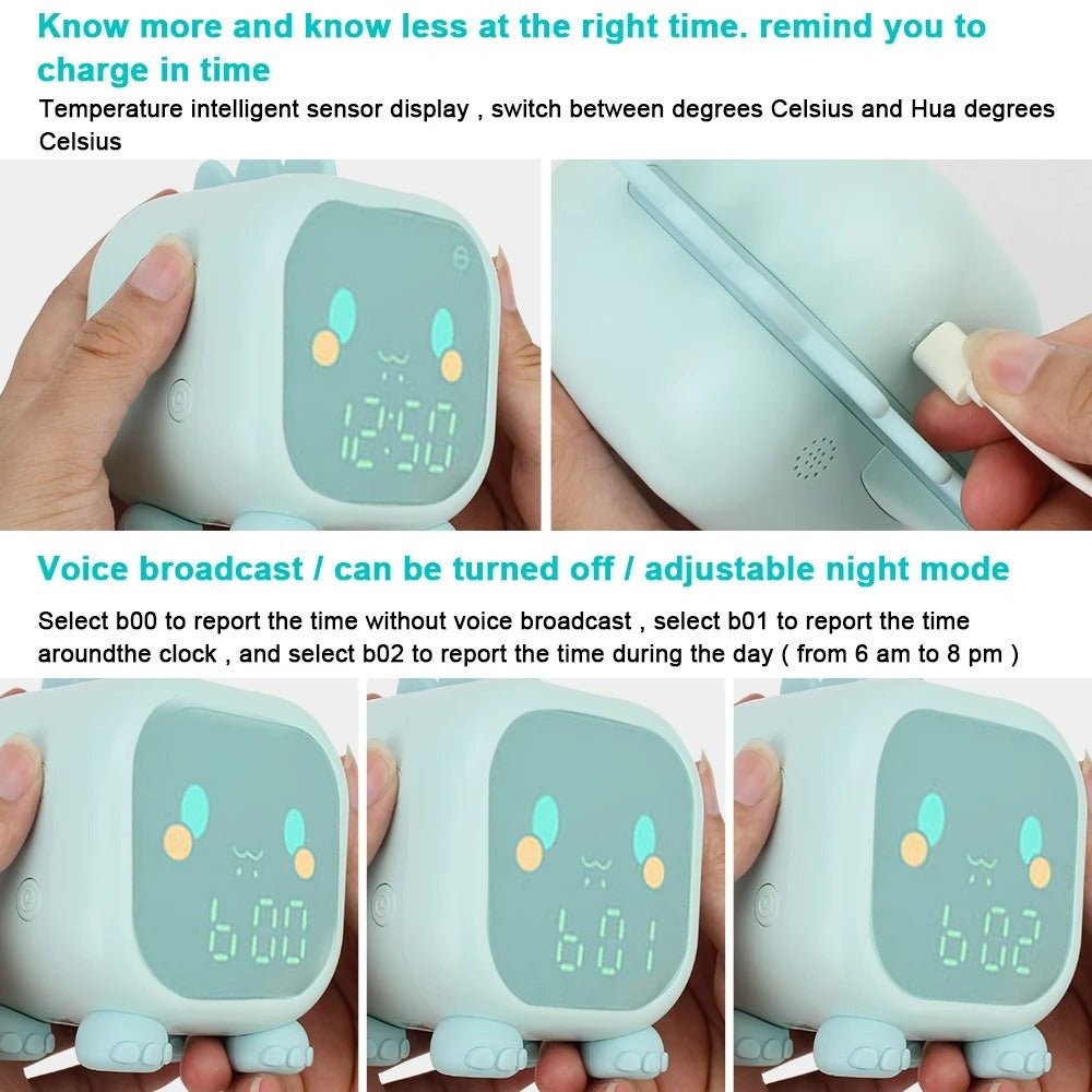 Kids Sleep Trainer Alarm Clock - Digital LED Timer