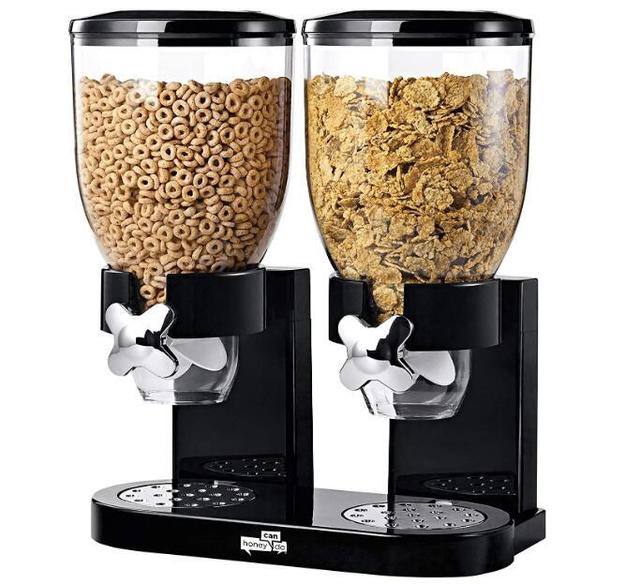 Kitchen Cereal Dispenser, Indispensable Dry Food Dispenser for Breakfast Cereal Oatmeal Rice Storage