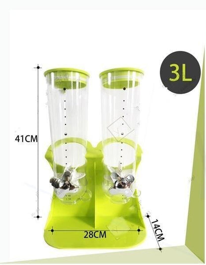 Kitchen Cereal Dispenser, Indispensable Dry Food Dispenser for Breakfast Cereal Oatmeal Rice Storage