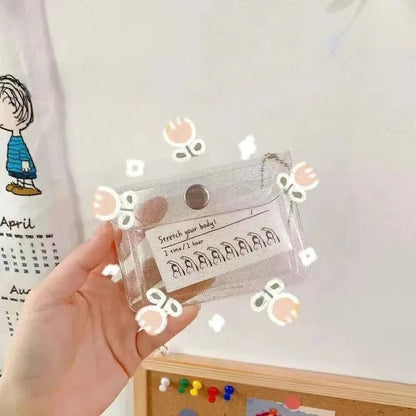 Korean Cartoon Ulzzang Kawaii Toast Bread Wallet – Cute Harajuku PU Coin Purse with Card Holder for Women & Students