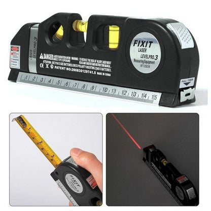 Laser Level Line Tool - Multipurpose Vertical Measure Tape