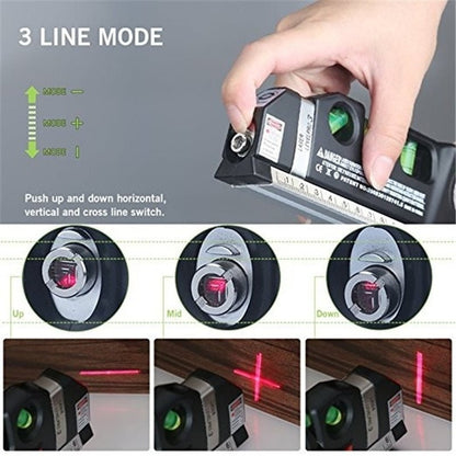 Laser Level Line Tool - Multipurpose Vertical Measure Tape