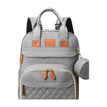 Fold-Out Diaper Bag Backpack — Opens Into a Changing Station