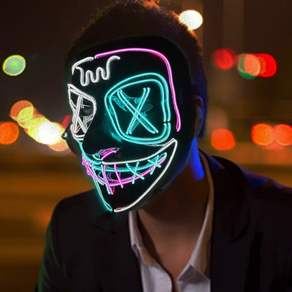 LED Halloween Mask - Light Up Mask for Festival & Cosplay