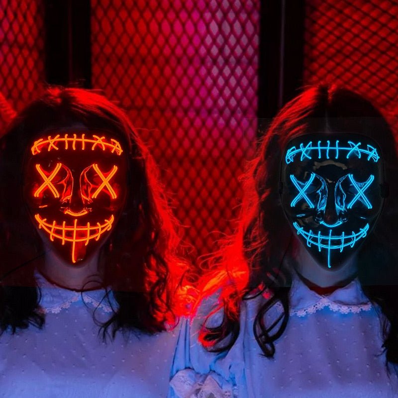 LED Halloween Mask - Light Up Mask for Festival & Cosplay