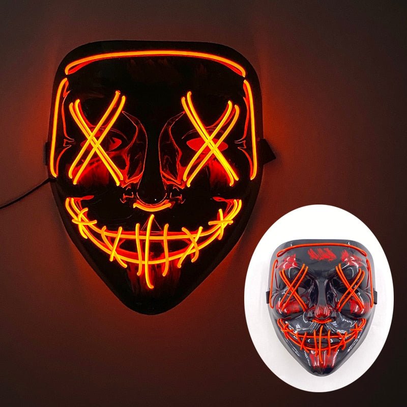 LED Halloween Mask - Light Up Mask for Festival & Cosplay