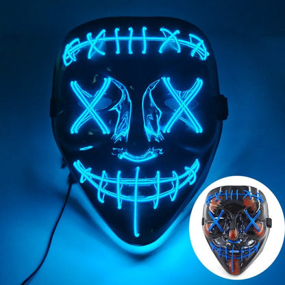 LED Halloween Mask - Light Up Mask for Festival & Cosplay