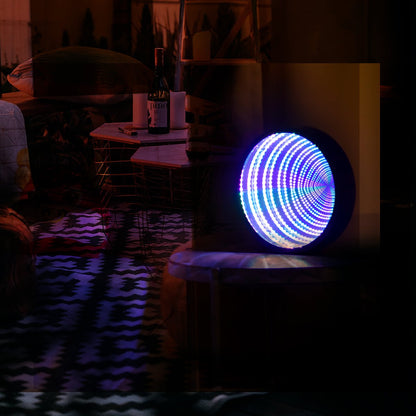 LED Infinity Mirror Light - Creative Mirror Tunnel Light