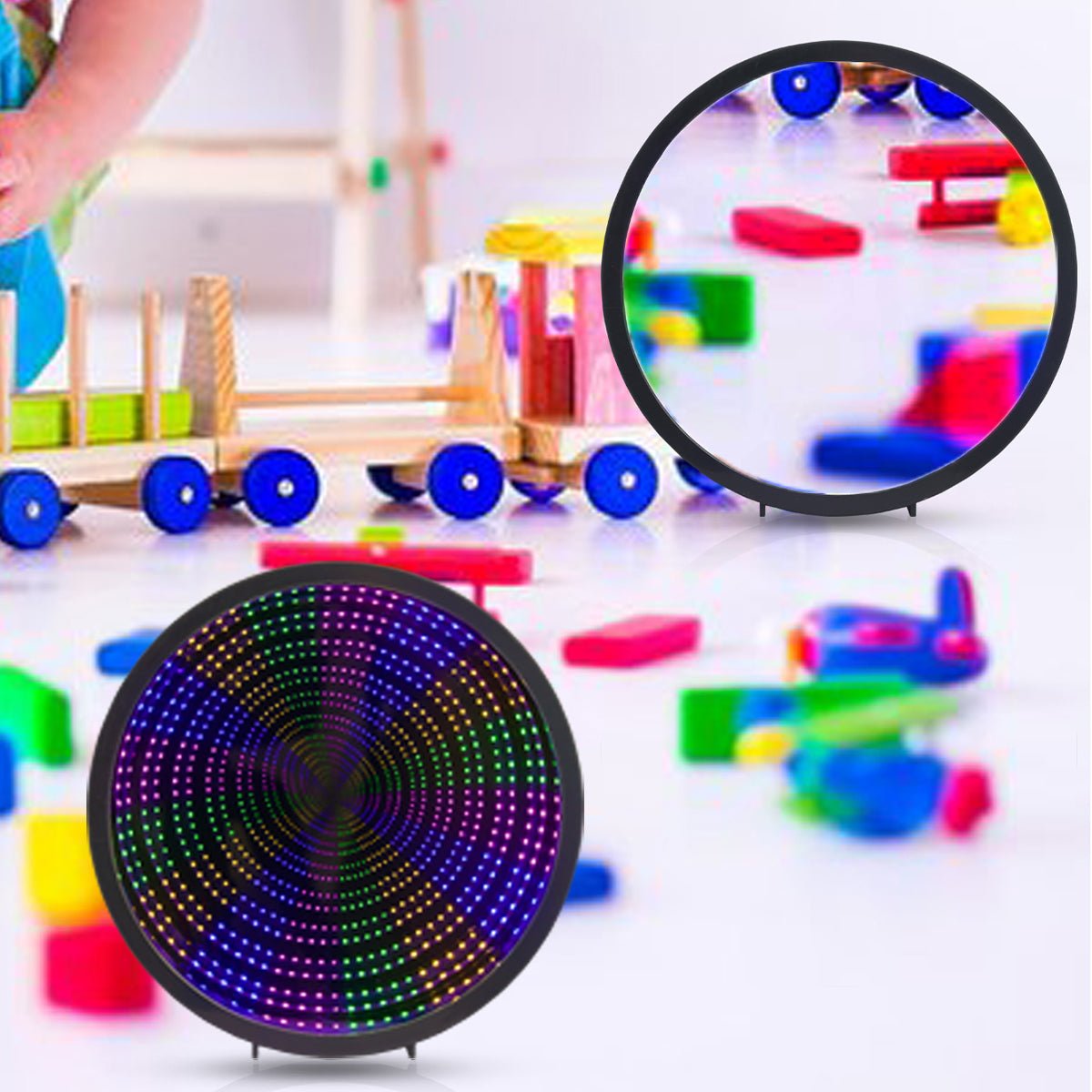 LED Infinity Mirror Light - Creative Mirror Tunnel Light