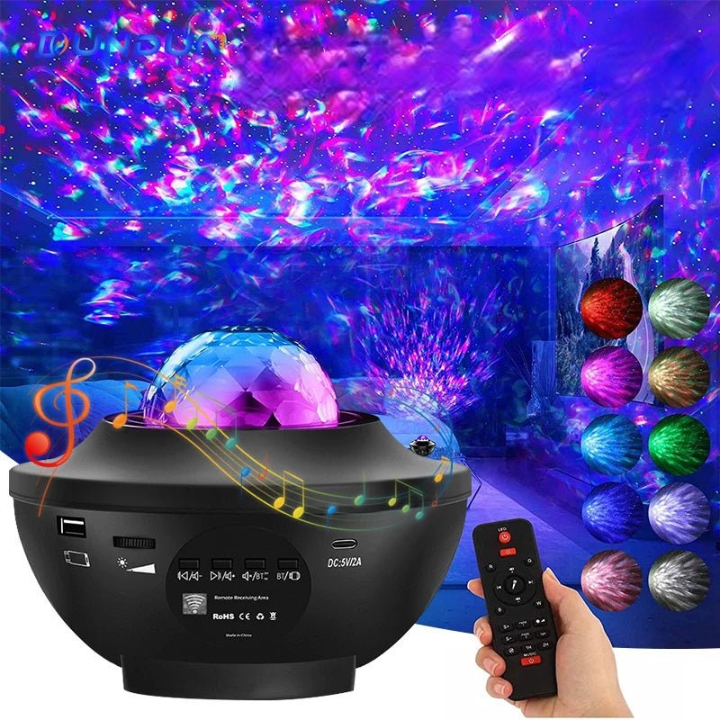 LED Lights UFO Galaxy Projector – Starry Sky Night Light for a Dreamy Bedroom Ambiance