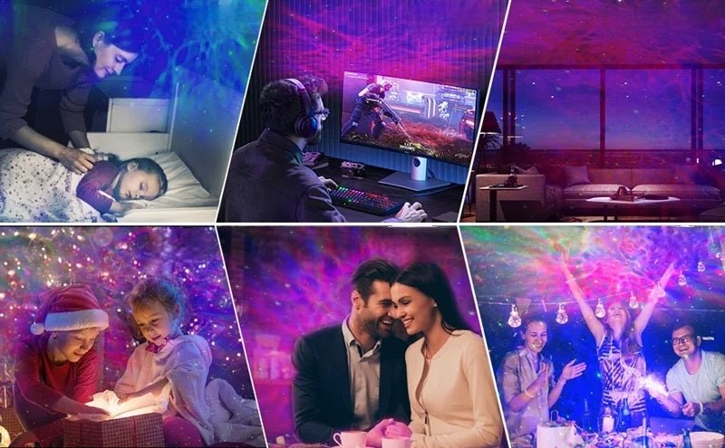 LED Lights UFO Galaxy Projector – Starry Sky Night Light for a Dreamy Bedroom Ambiance