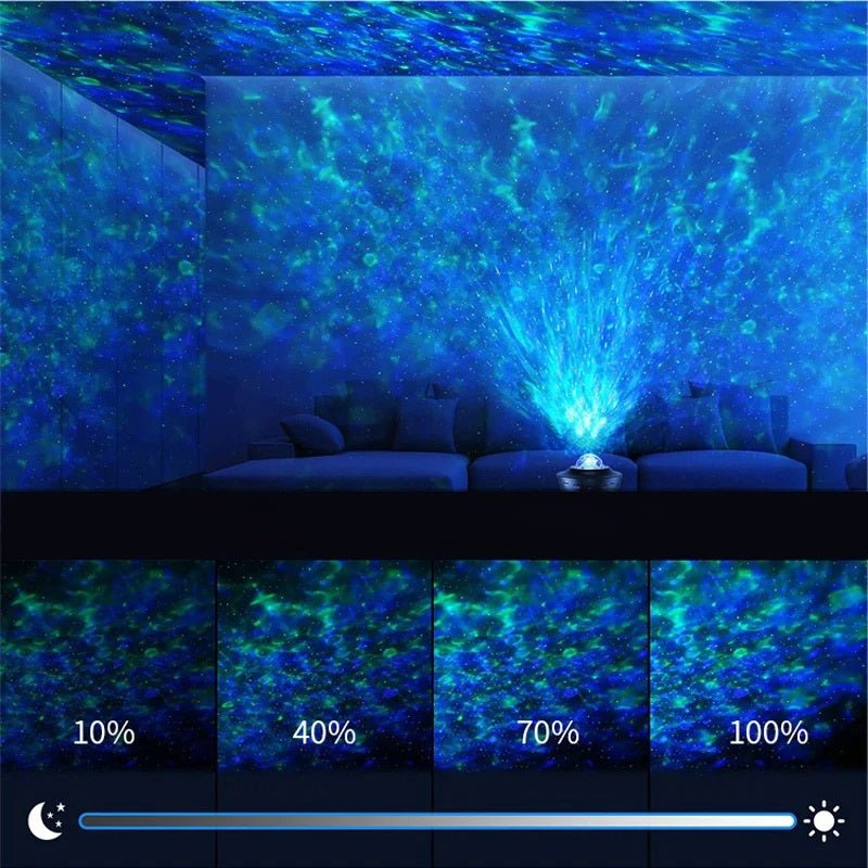 LED Lights UFO Galaxy Projector – Starry Sky Night Light for a Dreamy Bedroom Ambiance