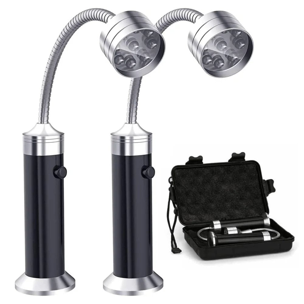 LED Magnetic BBQ Lights - Adjustable Flexible 360 Degrees Heat Resistant Gooseneck Light