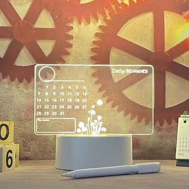 LED Note Board Night Lamp, Creative Message Board for Home, Bedroom, Child Room Decor