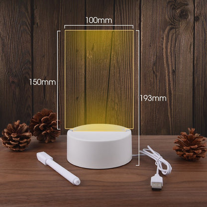 LED Note Board Night Lamp, Creative Message Board for Home, Bedroom, Child Room Decor