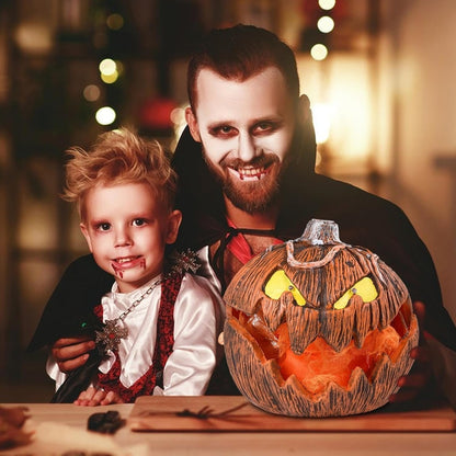 LED Pumpkin Lantern - Jack-O-Lantern Decor Mouth Open Talking Halloween Pumpkin Lights For Indoor