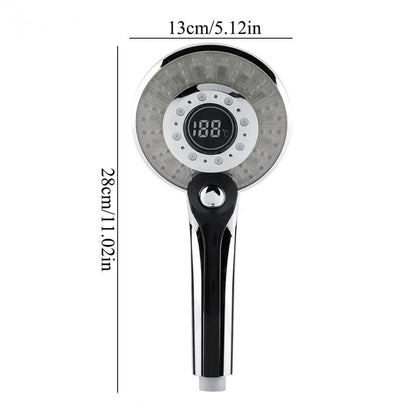 LED Shower Head w/ Digital Temperature Control