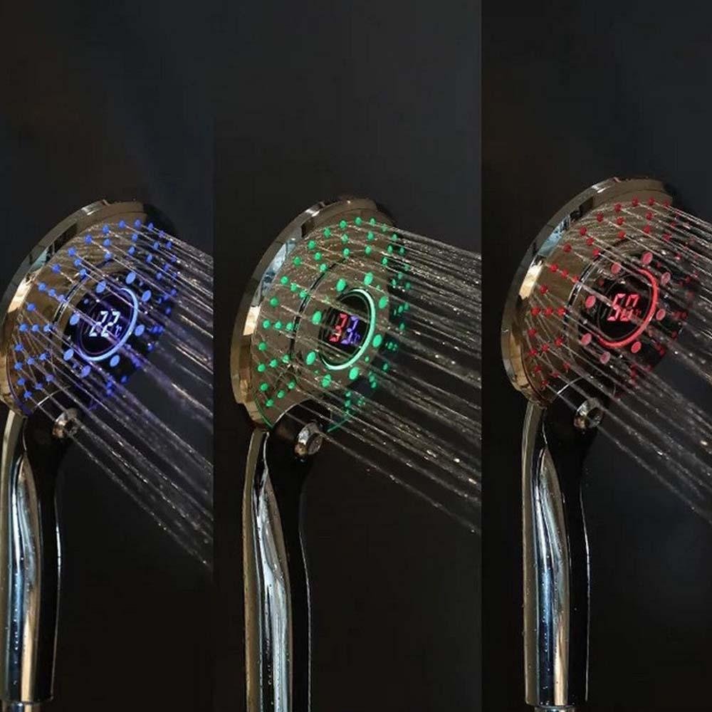 LED Shower Head w/ Digital Temperature Control