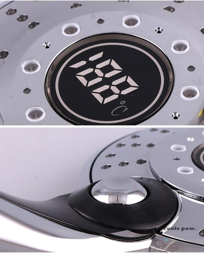 LED Shower Head w/ Digital Temperature Control