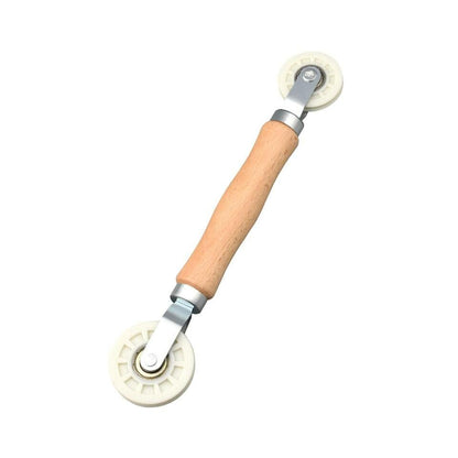 Led Strip Channel Roller Tool - U-Groove Wheels with Wooden Handle Quick Installation Tool for  LED Strip