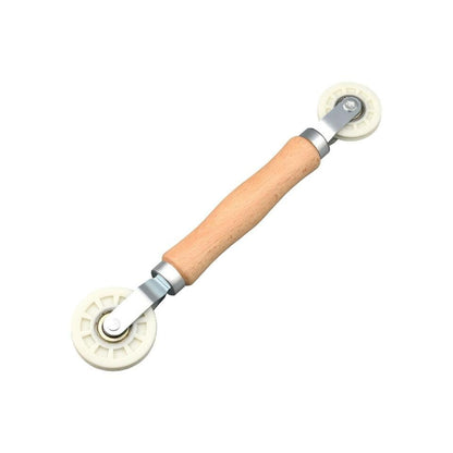 Led Strip Channel Roller Tool - U-Groove Wheels with Wooden Handle Quick Installation Tool for  LED Strip