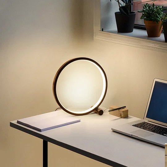 LED Touch Table Lamp - Modern Minimalist Round Table Lamp