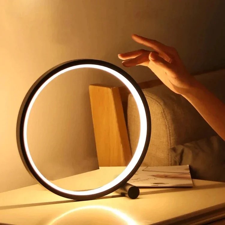 LED Touch Table Lamp - Modern Minimalist Round Table Lamp