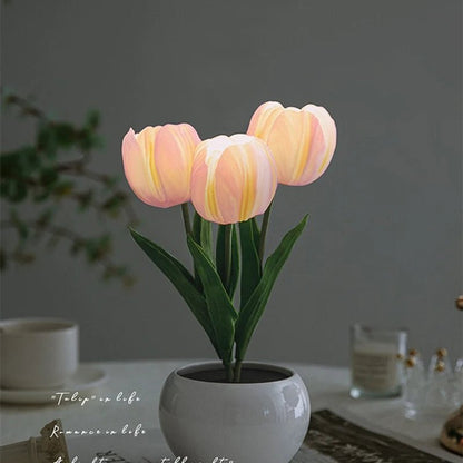 LED Tulip Lamp – Elegant Flowerpot Night Light for a Cozy Atmosphere, Perfect Home Décor Gift