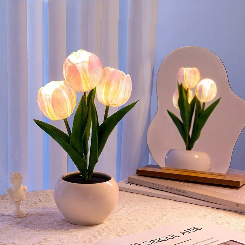 LED Tulip Lamp – Elegant Flowerpot Night Light for a Cozy Atmosphere, Perfect Home Décor Gift