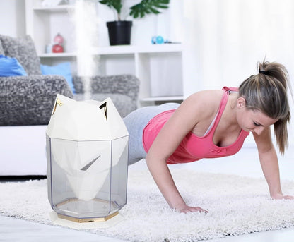 LED Wolf Head Desktop Air Humidifier – USB Rechargeable Cool Mist Diffuser with Large Capacity for Home and Bedroom Bliss