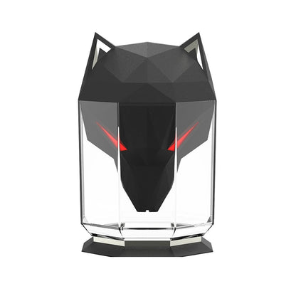 LED Wolf Head Desktop Air Humidifier – USB Rechargeable Cool Mist Diffuser with Large Capacity for Home and Bedroom Bliss