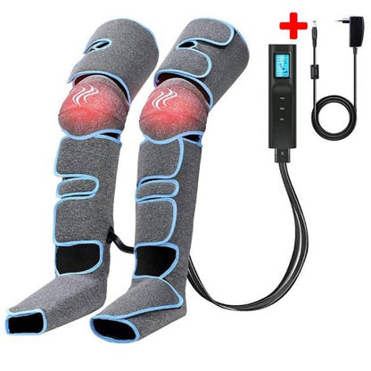 Full-Leg Air Compression Massager Wrap with Knee Heat