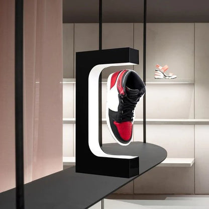 Levitating Shoe Display Stand - Magnetic Levitation Shoe Stand with LED Light