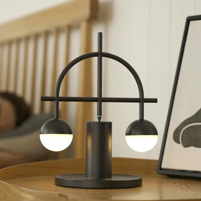 Libra Balance LED Cordless Table Lamp -  Creative Geometry Touch Control Eye-Care Night Light