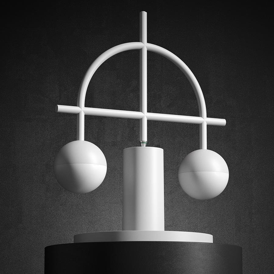 Libra Balance LED Cordless Table Lamp -  Creative Geometry Touch Control Eye-Care Night Light