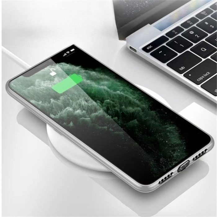Light Up Phone Case - Mechanical Slide Smart Tempered Glass LED Phone Case for iPhone