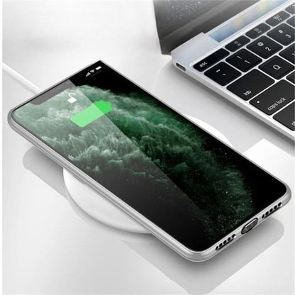 Light Up Phone Case - Mechanical Slide Smart Tempered Glass LED Phone Case for iPhone