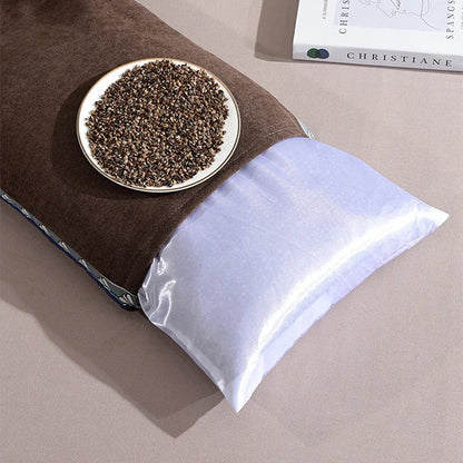 Pure Buckwheat Hull Neck Pillow – Natural Sleep Support for Side & Back Sleepers