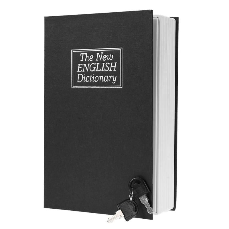 Lock-it-Up English Dictionary Diversion Book Safe Box with Lock and Key