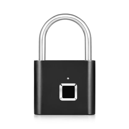 Smart Rechargeable Fingerprint Padlock - Keyless Biometric, Padlock for Gym, Luggage Bags, Locker and Storage