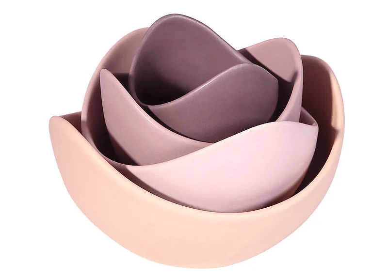 Lotus Bowl Ceramic Dish Set – Artistic Flower-Shaped Plates for Stylish Dining & Chic Storage