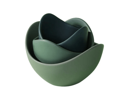 Lotus Bowl Ceramic Dish Set – Artistic Flower-Shaped Plates for Stylish Dining & Chic Storage