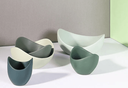 Lotus Bowl Ceramic Dish Set – Artistic Flower-Shaped Plates for Stylish Dining & Chic Storage