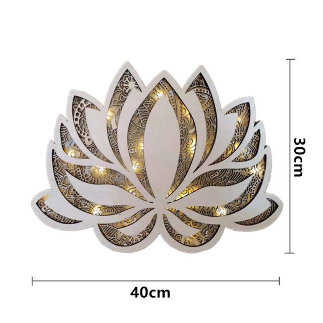 Lotus Flower LED Mandala Wall Art