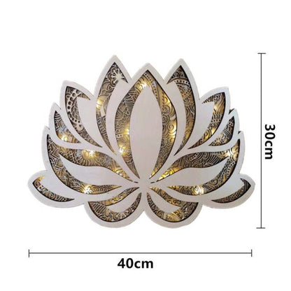 Lotus Flower LED Mandala Wall Art