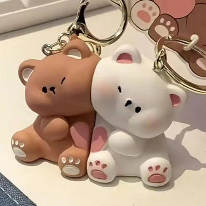 Love Bear Couple Magnetic Keychain – Charming Couple Pendant for Bags & Keys, Creative Accessory Perfect for Valentine's Day
