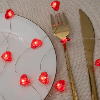 Love Heart String Lights - LED Heart Valentines String Lights
